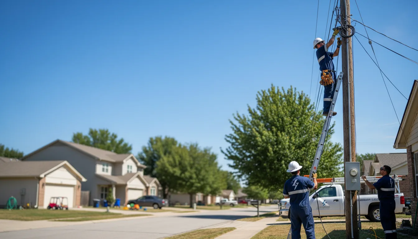 Residential electrician providing installation services in Elk City, ID